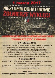 Obchody Narodowego Dnia Pamięci "Żołnierzy Wyklętych" @ Więcbork | kujawsko-pomorskie | Polska